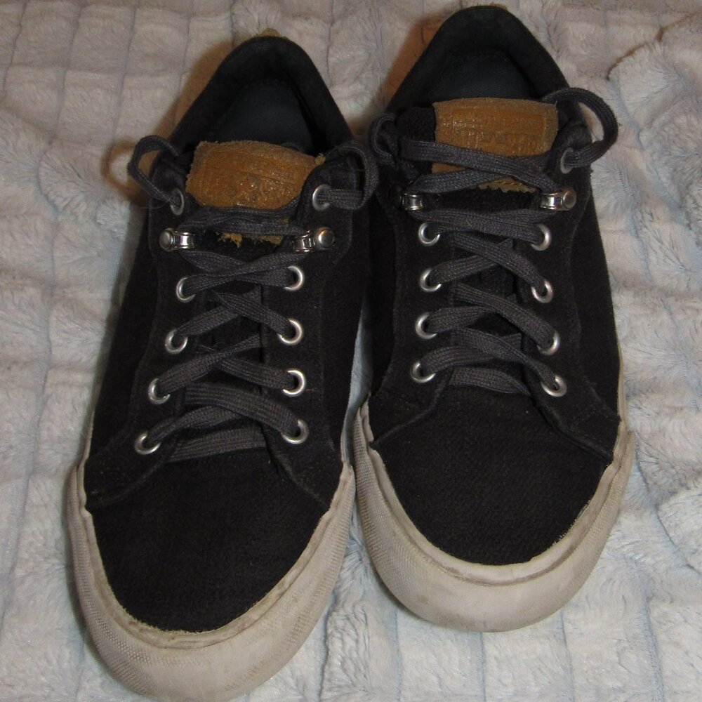 Black and Tan Converse All Star Lace Up Canvas Sneakers, Size 5 Men's